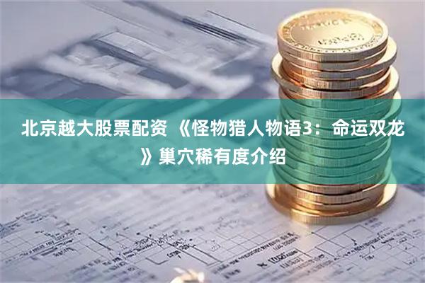 北京越大股票配资 《怪物猎人物语3：命运双龙》巢穴稀有度介绍