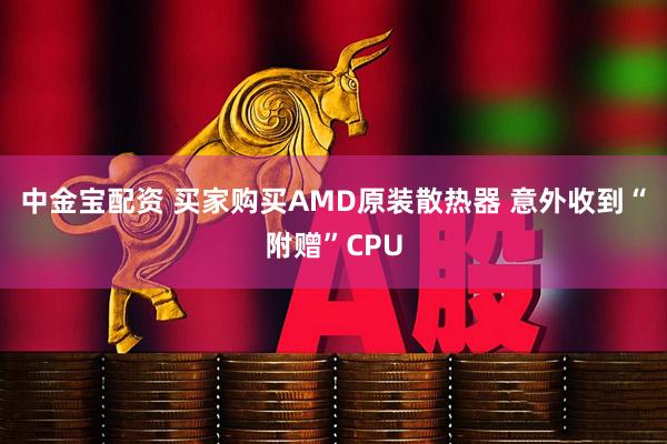 中金宝配资 买家购买AMD原装散热器 意外收到“附赠”CPU