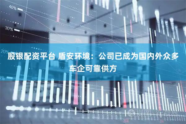 股银配资平台 盾安环境：公司已成为国内外众多车企可靠供方